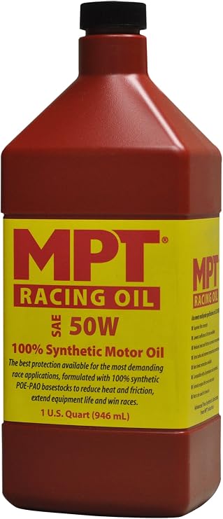 MPT MPT-282 Red Bottle 50W Full Synthetic High Performance Racing Oil - 32 fl. oz.