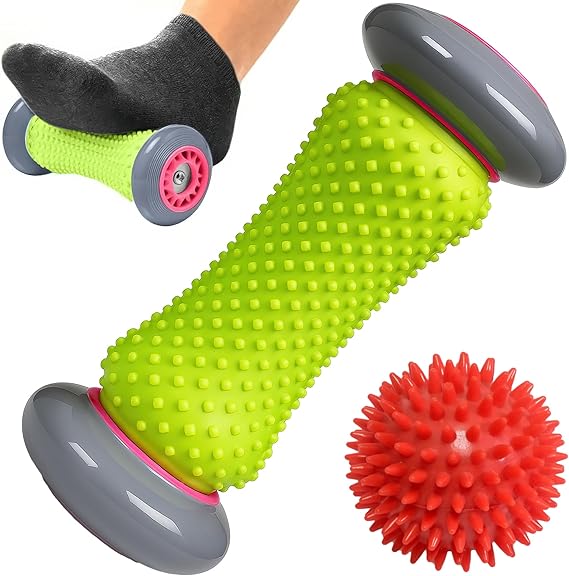 ROMIX Foot Roller Massager for Plantar Fasciitis Relief, Deep Tissue Foot
