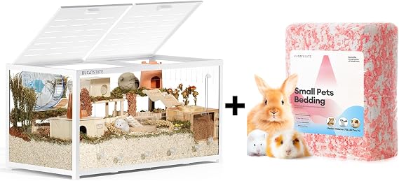 BUCATSTATE Hamster Cage 3.0 with Hamster Paper Bedding 70L