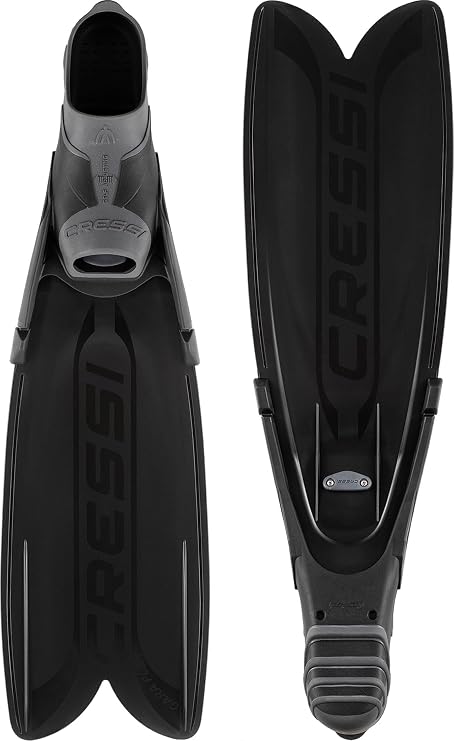 CRESSI Gara Turbo Flex Fins - Lightweight Responsive Unisex Fins Modular Gara System with Interchangeable Blades for Diving Apnea Spearfishing
