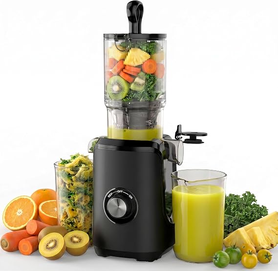 Slow Masticating Juicer Machine with 4.25" Feed Chute