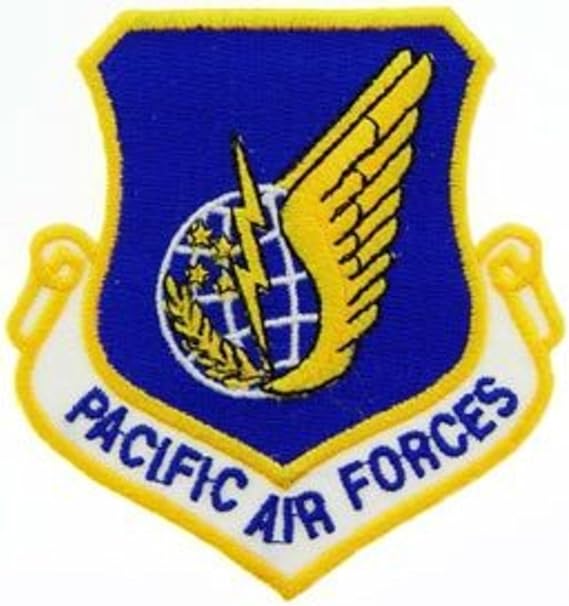 EagleEmblems PM0900 Patch-USAF,PAC.AIR Forces (Shield) (3'')