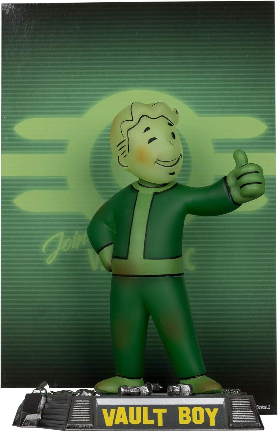 Fallout Vault Boy Glow in the Dark Edition Gold Label 5 Pose Figure McFarlane Toy