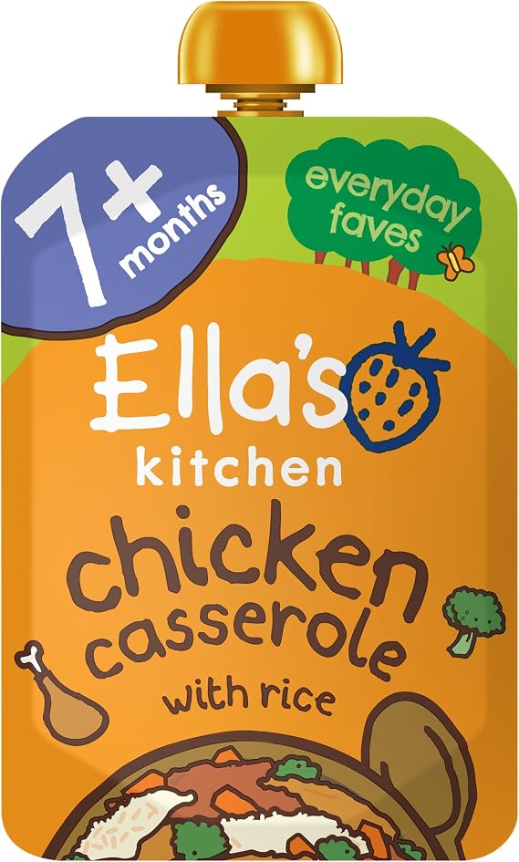 Ella's Kitchen Organic Chick-Chick Chicken Casserole with Rice From 7 Month, 130g