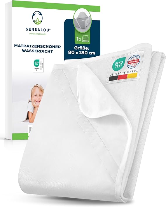 Sensalou Mattress Protector 80 x 180 cm - Waterproof Mattress Protector