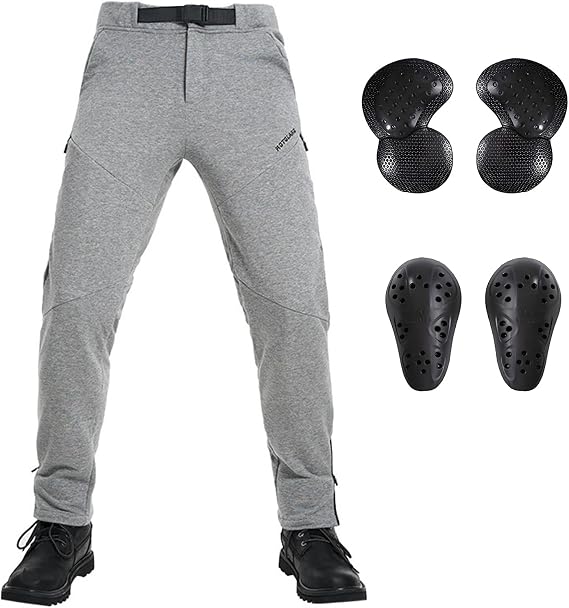 LOMENG Motorcycle Riding Pants Mens with CE Pads Armored Sweatpants Joggers