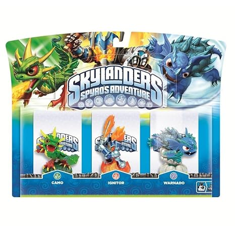 Skylanders Spyro's Adventure Triple Character Pack (Ignitor, Warnado, Camo)
