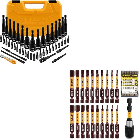 Nut Driver and Screwdriver Bit & Hex Drill Bit