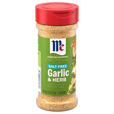 McCormick Salt Free Garlic and Herb Seasoning, 4.37 oz