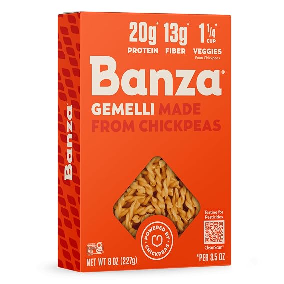 Banza Pasta Chickpea Gemelli 8 OZ