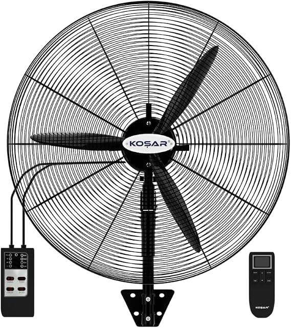 KSV-DK600 Sanayi Tipi Vantilatör 24″ (60 cm) Uzaktan Kumandalı