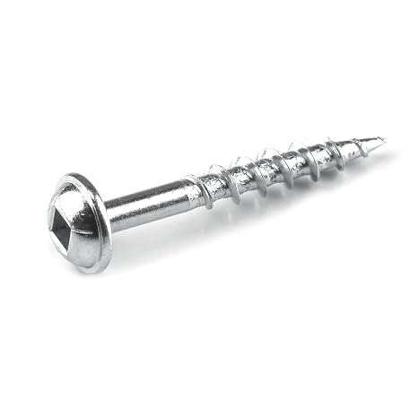 Kreg SML-C125-100 Pocket Screws, 1-1/4" #8 Coarse-Thread, Washer-Head (100 Count)