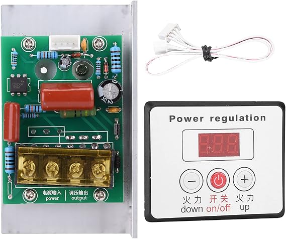 SCR Digital Voltage Regulator 6000W AC 220V Electric Motor Speed Controller Dimmer Thermostat Module
