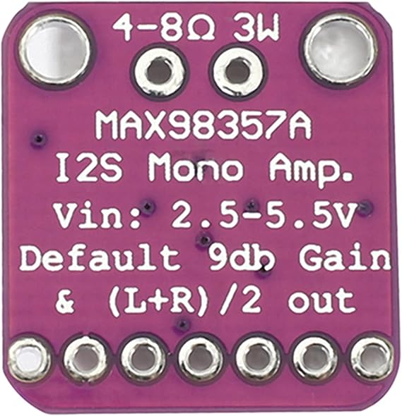 Max98357 I2S 3W Class D Amplifier Breakout - Interface Dac Decoder Module for Unfiltered Audio Board Esp32