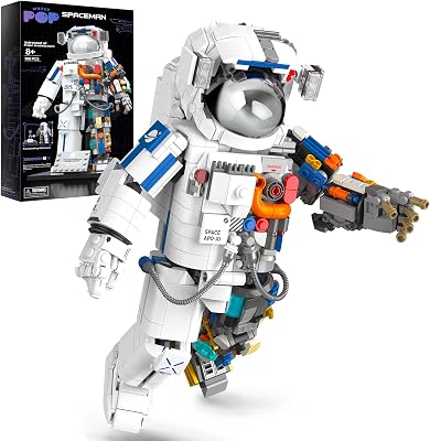 Space Exploration Astronaut Toys Building Kit, STEM Educational DIY Spaceman Playset Building Toys for Adults and Kids 12, Best Collectible Toys Gifts for Boys Girls 900 Pieces