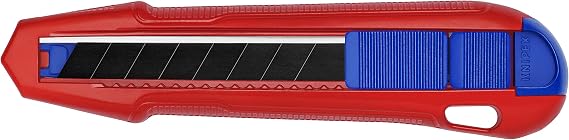 KNIPEX Tools CutiX Universal Snap Knife, 6-1/2", Red/Blue