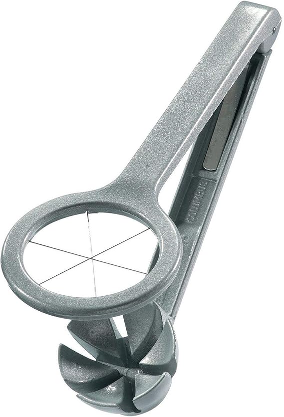 Westmark Wedge Egg Slicer - Heavy-Duty Aluminum Cutter with Stainless Steel Blades for Wedge Slices, Multi-Purpose Wedger for Eggs, Mushrooms, Strawberries & Kiwi, Kitchen Essentials