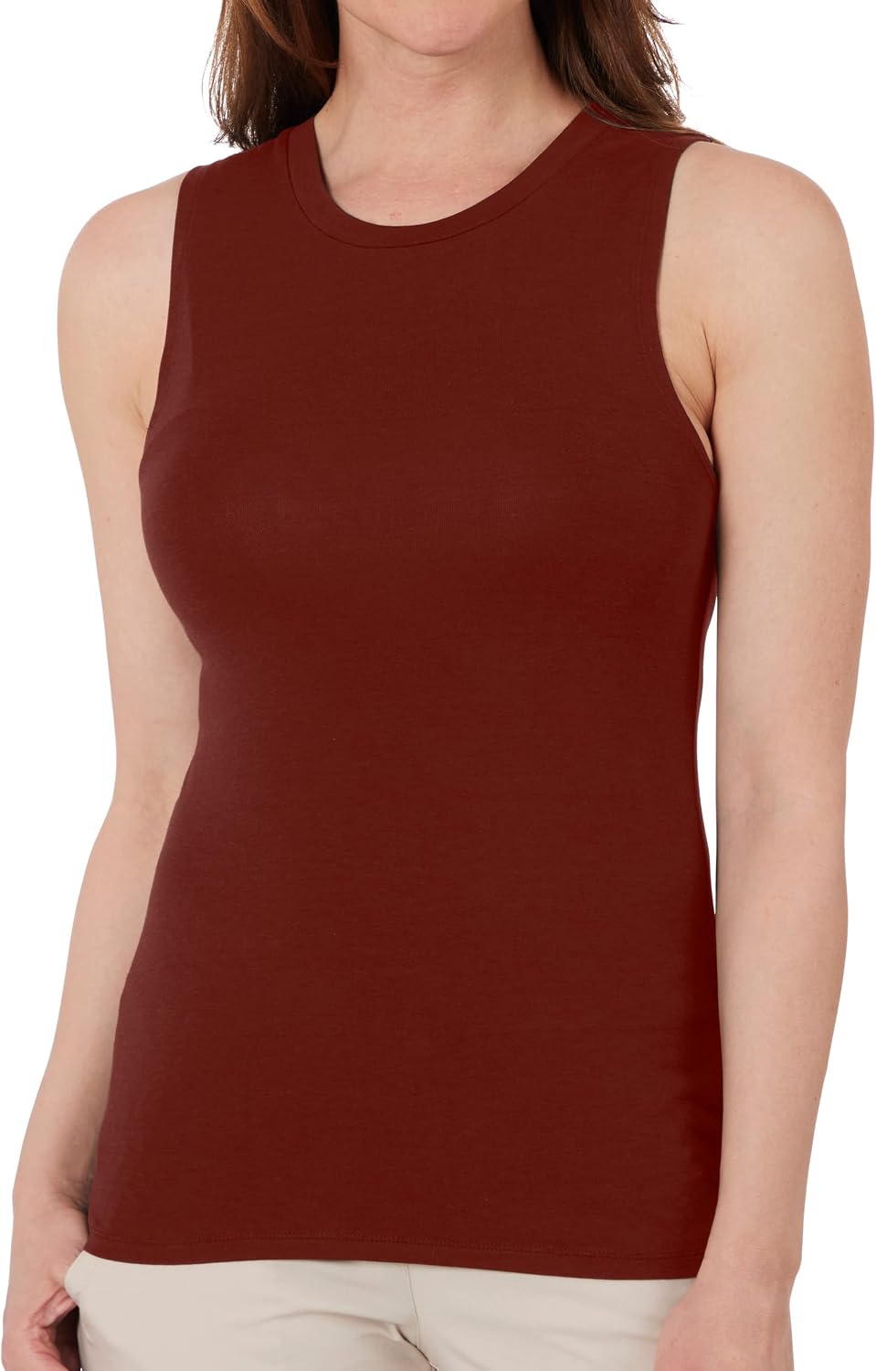 SCOTTeVEST Tatum Travel Tank Top for Women - 1 Hidden Pocket - Lightweight Wrinkle Resistant Sleeveless Shirt for Travel