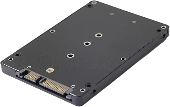 M.2 to 2.5 inch SATA Enclosure Adapter,M.2 (NGFF) SSD to SATA III Hard Drive Enclosure,B and M Key SATA Converter to SATA 3.0 Card,Support 2230 2242 2260 2280 Hard Drive with 7mm Case