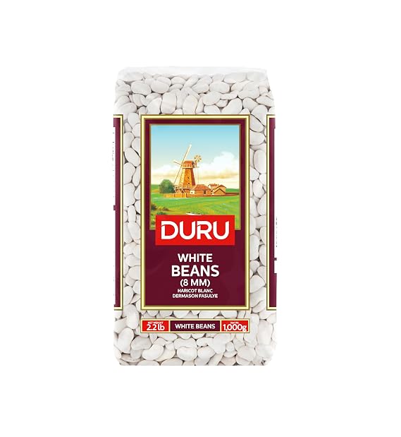 White Kidney Beans 1000g, 100% Natural and Certificated, High Fiber and Protein, Non-GMO, Great for Vegan Recipes, Gluten Free