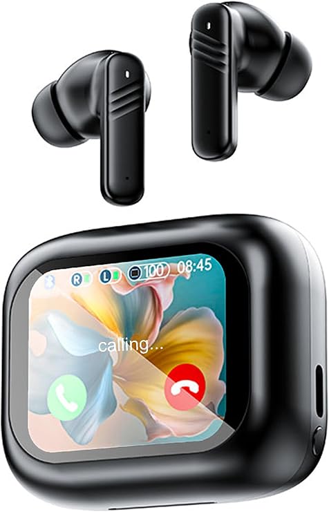 ANC Earbuds with Touch Screen Case Active Noise Cancelling Earbuds Gaming Bluetooth Wireless in Ear Headphones Music ENC TWS Ear Buds Sport Running Earphones for iOS Android
