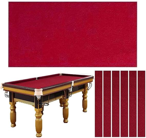 Billiard Cloth Durable Professional Pool Table Felt fits Standard 7/8/9 Foot Table Snooker Indoor Billiard Pool Table Cloth Accessories with Cushion Cloth Strip,01,9ft [Energy Class A]