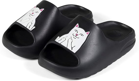 RIPNDIP Lord Nermal Cloud Slides (Black)
