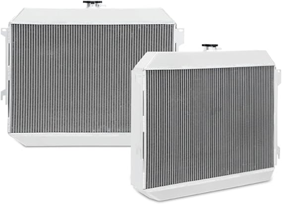 Mishimoto MMRAD-CHABB-7026X X-Line Performance Aluminum Radiator Compatible With Dodge Charger Challenger 1968-1973 Silver