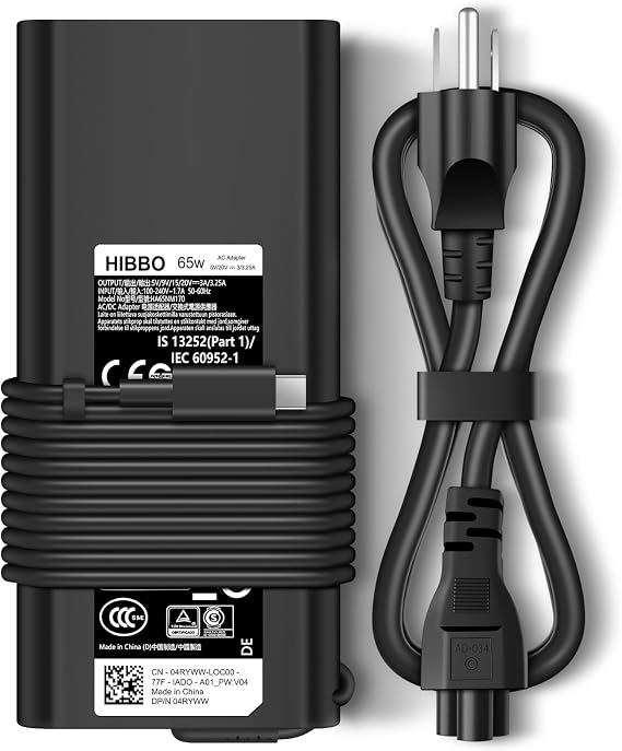 Charger for HP Laptop Computer 65W 45W USB C Fast Power Adapter, Type C Power Cord Supply