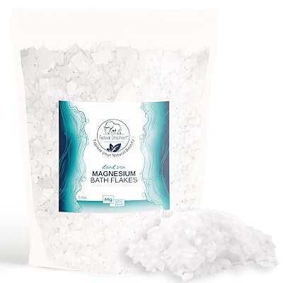 Natural Elephant Dead Sea Magnesium Bath Flakes | 5 lb 80 oz Bag | Pure Magnesium Chloride Soak for Body and Foot | Ideal for a Soothing Bath Experience | Alternative to Epsom Salt