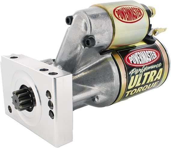 Starter, Ultra Torque, 4.4:1 Gear Reduction, Natural, 153/168 Tooth, Straight Bolt, Chevy V8, Each, Gold