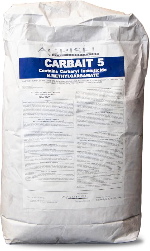 Agrisel Carbait 5 Insect & Pest Control, Oudoor Use Only, 40 lb Bag