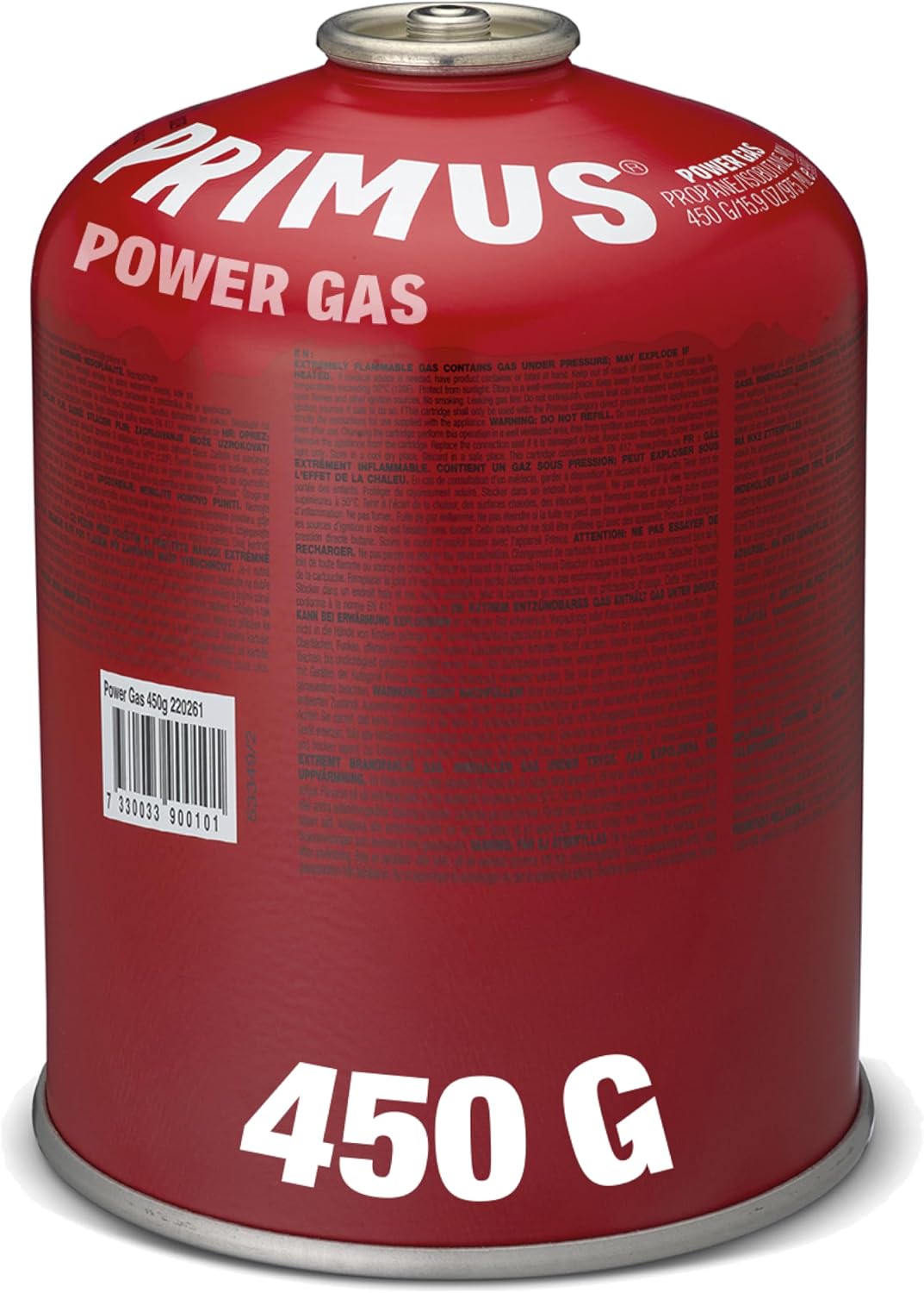 Primus Camping Gas Canister - Standard Threaded Gas Canisters for Camping Stove - Mix of Isobutane & Propane Gas - EN417 Gas Cartridge for Camping Stove