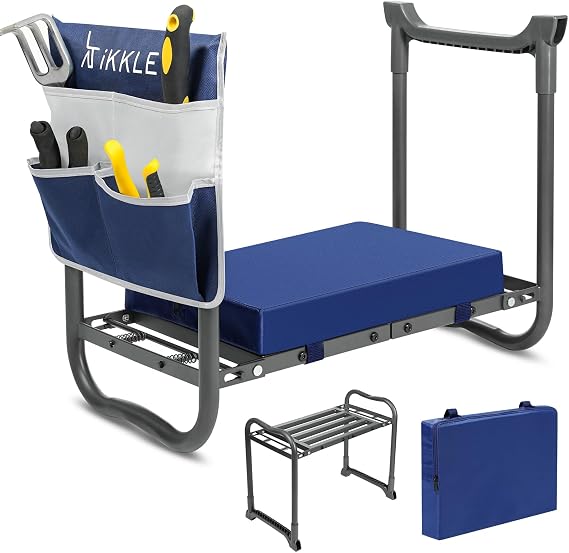 ikkle Heavy Duty Garden Kneeler and Seat, 838LB+ Capacity