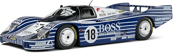 Solido 1:18 Scale Diecast - Porsche 956Lh Black #18 Laessig/Plankerhorn/Wilson 24H Le Mans 1983 Model S1805507