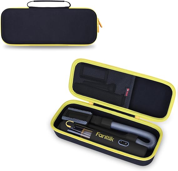 XANAD Hard Case Compatible with Fanttik Fantik Slim V8 APEX / v8 Mate and Slim V10 APEX / v10 Mate Car Vacuum, Black