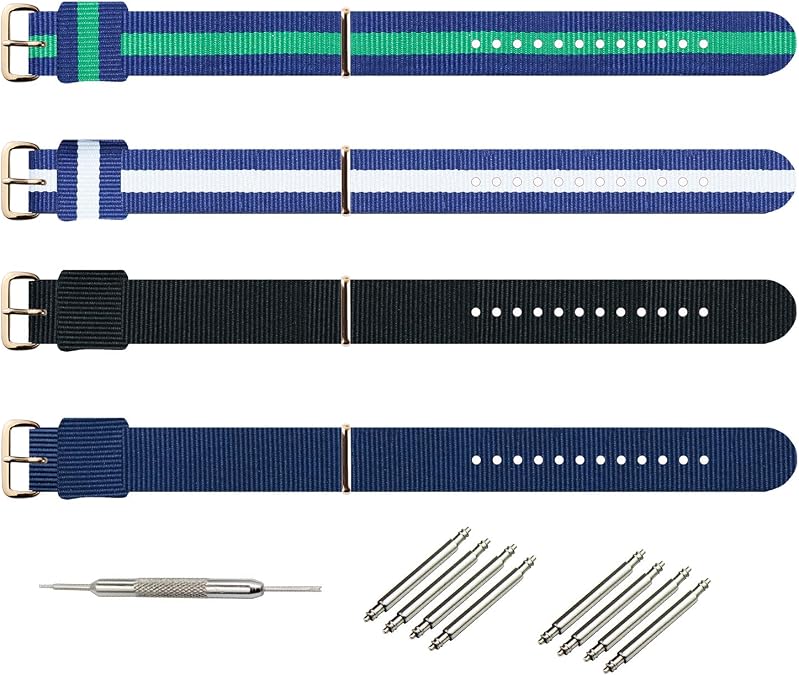 HKZBS Canvas nylon strap accessories are For various brand watch straps, men's, women's wristbands Watch band bracelet 10mm12mm13mm14mm15mm16mm17mm18mm19mm20mm22mm