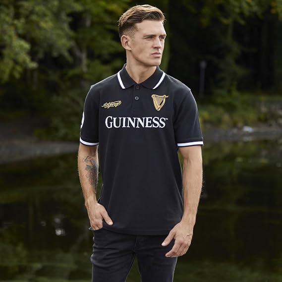 Guinness Black 59 Polo Shirt (S-XX Large) (Large)