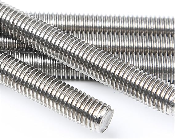 Fully Threaded Rod Studs, 1PCS 304 Stainless Steel Threaded Rod Full-Thread Bar M2 M2.5 M3 M4 M5 M6 M8 M10 M12 M14 M16 M18 M20 Length 150mm - 500mm(M2*250mm)