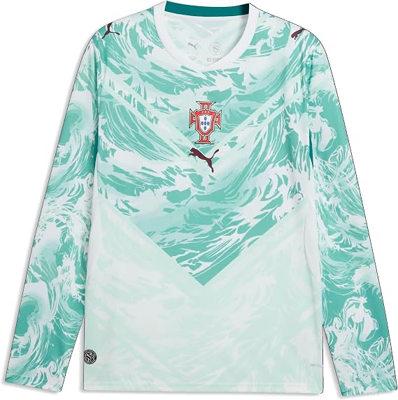 Puma Men's FA Portugal Away Long Sleeve Jersey Replica