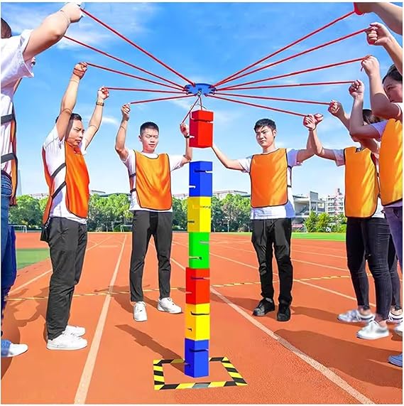 Field Day Games Set for Young Adults,Outdoor Activities Family Get Together Games,Birthday Party Fun Games (Color : Green, Size : 8PCS)