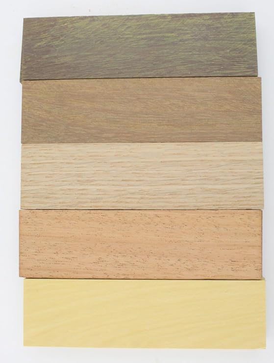 Payne Bros Variety Pack of 5 Wood Scales Knife Handle Material Untreated Wood (JLM) (VP50)
