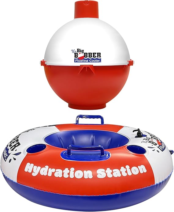 AccuSharp Big Bobber Floating Cooler & Hydration Station Float Durable, Portable & Lightweight The Ultimate Floating Drink Companion for Pools, Lakes, Rivers & More
