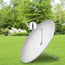 1500W Concentrating Solar Cooker,800-1000°C Parabolic Solar Cooker Sun Oven Outdoor Oven Solar Oven to Boil Water, Cook, Stir-Fry, Barbecue