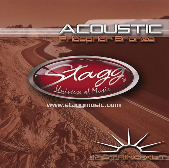 Stagg AC-12ST-PH 12 String Acoustic Guitar Strings, Extra Light