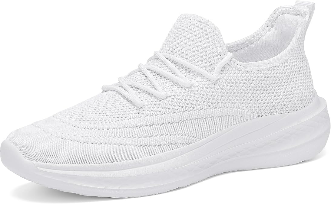 VAMJAM Men's Running Shoes Slip On Walking Shoes Non Slip Lightweight Workout Breathable Gym Sneakers Fashion Mesh Sneakers