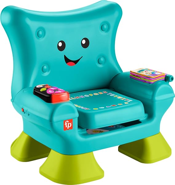 Fisher-Price Laugh & Learn Toddler Learning Toy Smart Stages Chair with Music Lights & Activities for Ages 1+ Years, Teal, HTW90