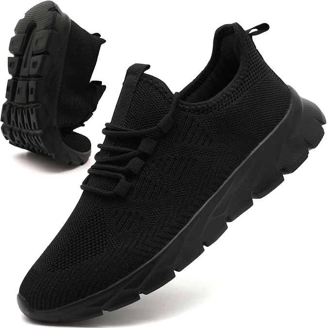 ZGPWZWL Mens Running Shoes Fashion Sneakers for Walking Tennis Gym Shoes Slip On Lightweight and Comfortable