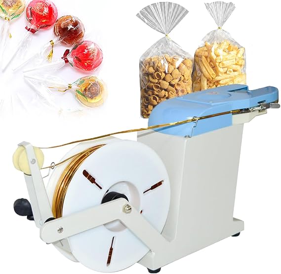 Semi-Automatic Tie Machine, 0.1-1.2mm Tie Size Knotting Machine, Induction Tie Gift Packaging Machine, With 1000m Gold Thread Bag Sealing Machine, Used For Gift Packaging And Strapping Bag Sealing
