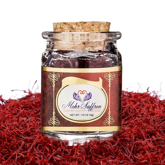 Mehr Saffron Premium All Red Saffron 1/9 Oz (3 Gram)